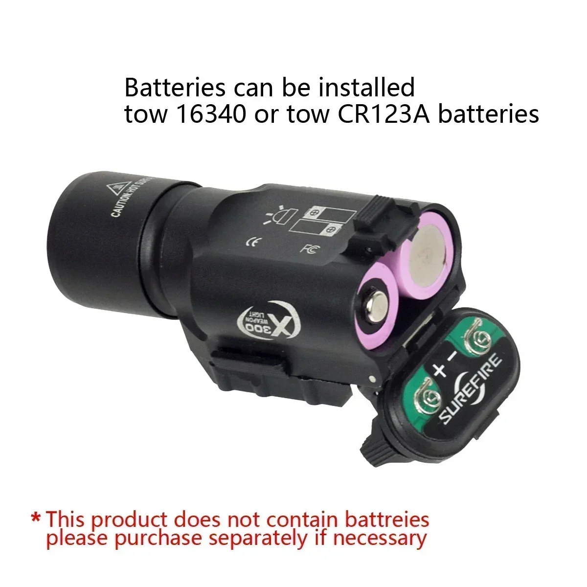 Склад в США Surefire LOGO X300U M300 M600 Фонарик для оружия X300 Ultra Pistol Gun Scout Glock 17 19 22 с