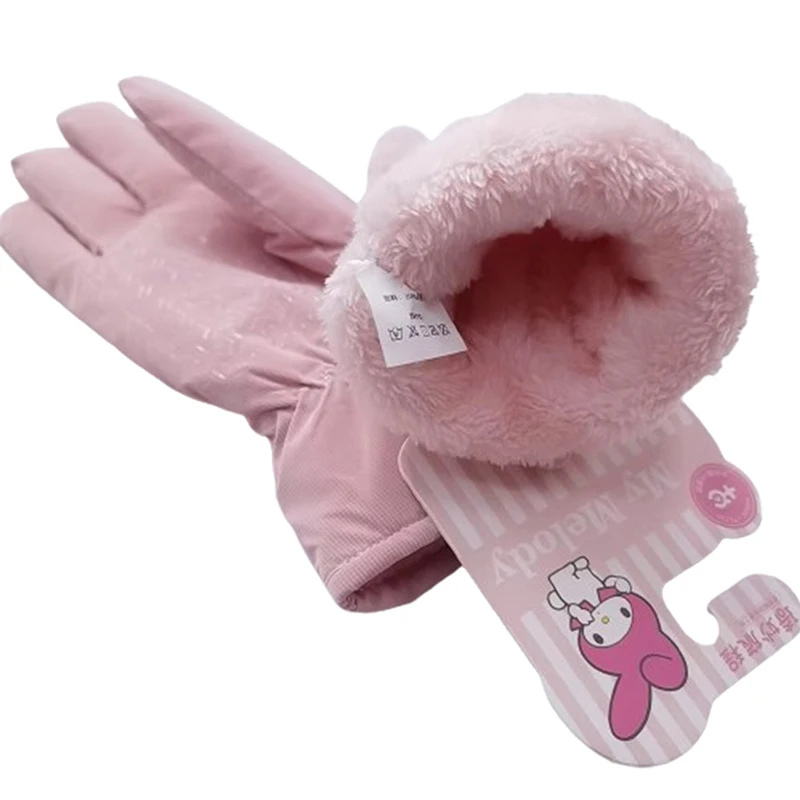 Hello Kitty Sanrio зимние уличные ветрозащитные утолщенные теплые перчатки с сенсорным