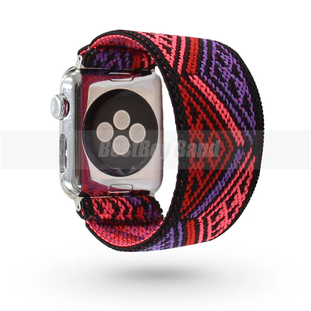 Elastic Watch Band for Apple Watch series 3 2 1 Band 38mm 42mm Casual Women Strap Bracelet for iwatch model 6 se 4 5 40mm 44mm