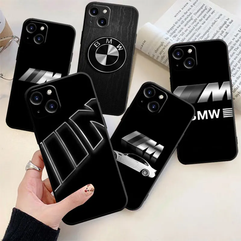 

BMW Car Phone Case For Xiaomi Poco M5 X3 X4 X5 NFC M3 C40 Pro For MI 12 11 10T 12T Lite Note 10 TPU Cover Coque