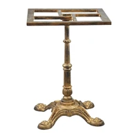 Table Base (SP-MTL241) French Antique Rustic Cast Iron Furniture Leg Table Base for Granite Tops Metal Square 20-25 Days Regular