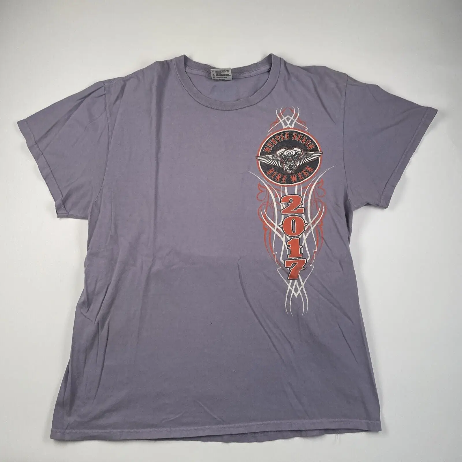 Винтажная Футболка 2017 Миртл пляж велосипед неделя Размер Большой