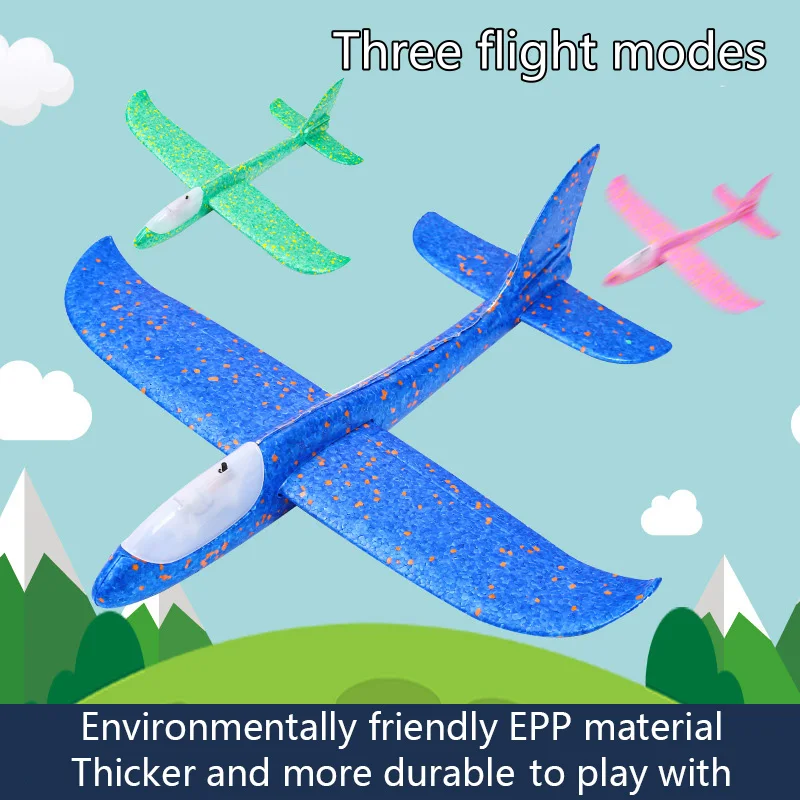 Большой Новый самолёт ручная работа строительная пена gyrator Детская модель