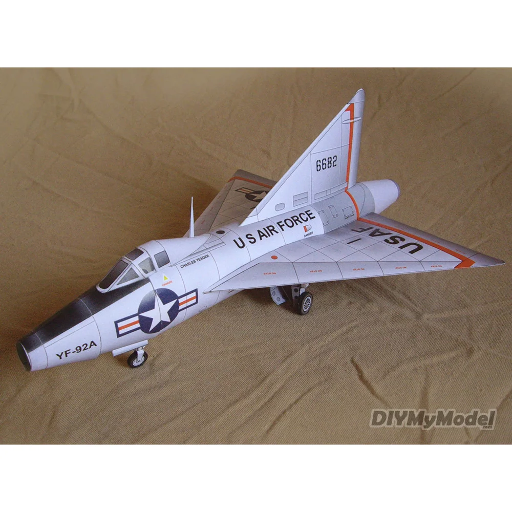 

1: 48 Американский xf-92a delta крыло экспериментальный самолет DIY ручной работы Бумага модель комплект ручной работы игрушки головоломки подарок ...