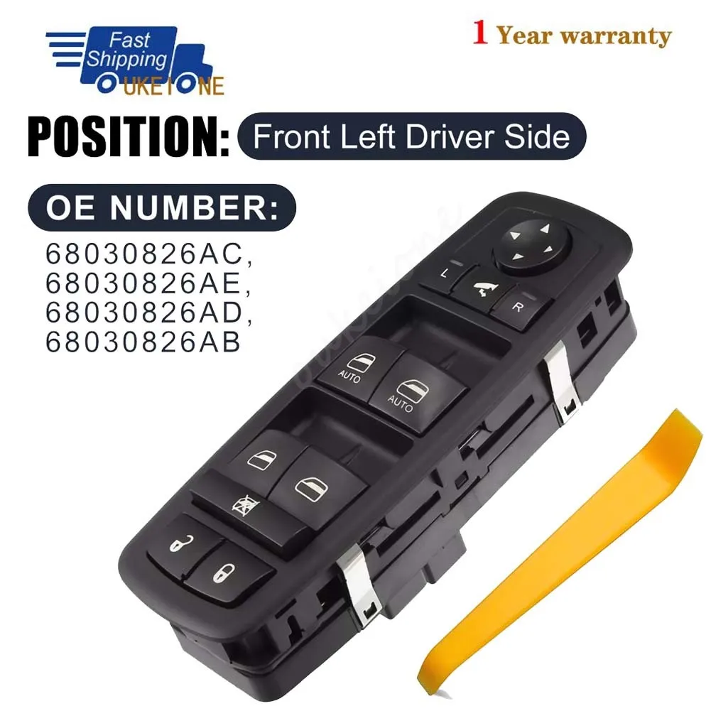 

68030826AB для Jeep Grand Cherokee 2011, 2012 2013, 3,6 л, 5,7 л, электрическое электрическое зеркало, переключатель окна, кнопка управления подъемником