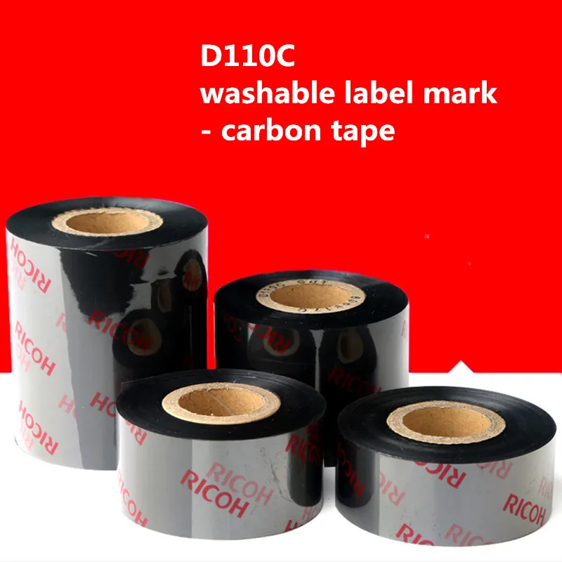 

D110C width 25-80mm washable label mark - carbon tape suitable for printing G3/G4 thermal transfer printer