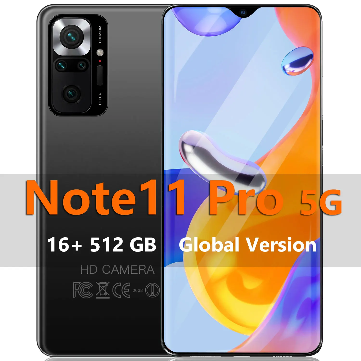 Смартфон глобальная версия Note 11 Pro 16 ГБ + 512 Гб 48 МП 6 7 дюйма четыре камеры |