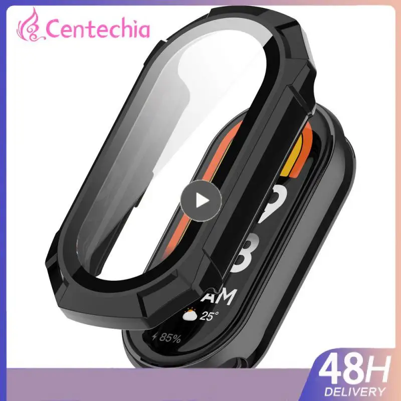 

Shell Membrane Integration For Miui Band8 Case Film Integrated Case Pc Tempered Film Protective Shell Tempered Film