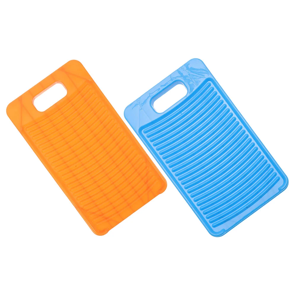 

2 Pcs Artifact Rubbing Clothes Washboard Child Plastic Clothing Cleaning