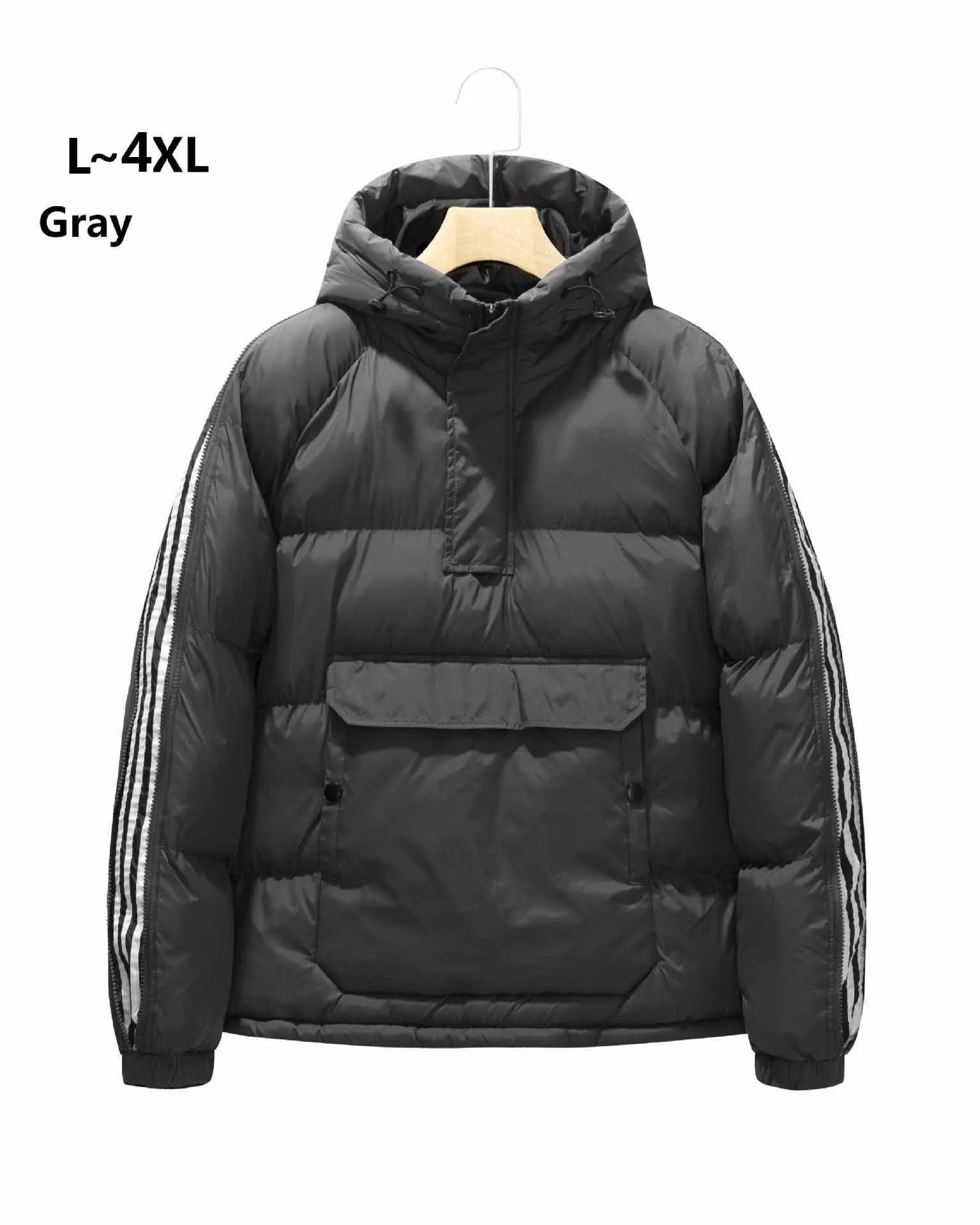 

Куртка с капюшоном и хлопковой подкладкой, оригинальное модное пальто оверсайз высокого качества в Корейском стиле Y2K, мужские зимние пальто для женщин и женщин, Колумбия