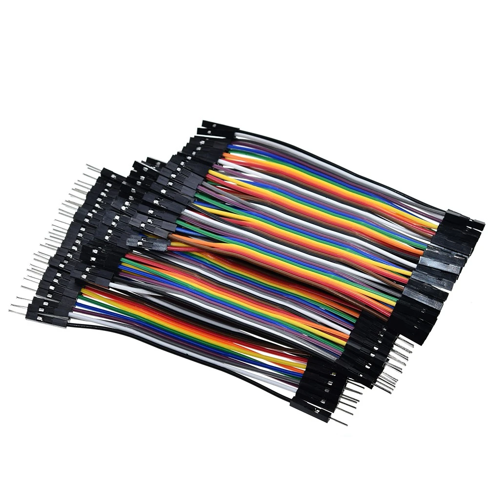 

200pcs Jumper Wire Dupont Cable line 3P-3P 2.54mm Male to Male , Male to Female , Female to Female 10cm For Arduino