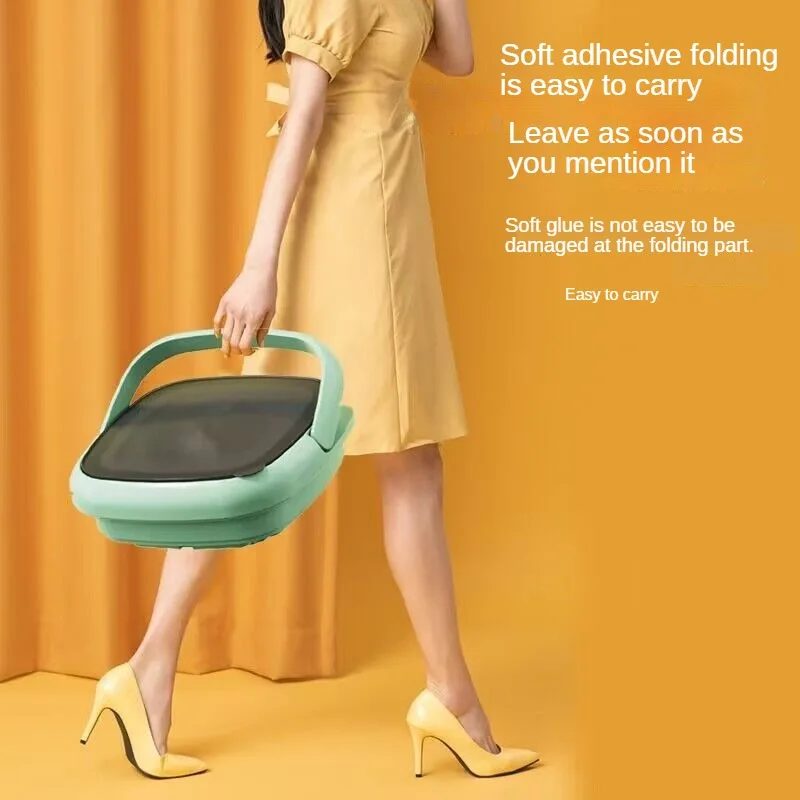 Автоматическая складная стиральная машина мини синяя стандартная стерилизация