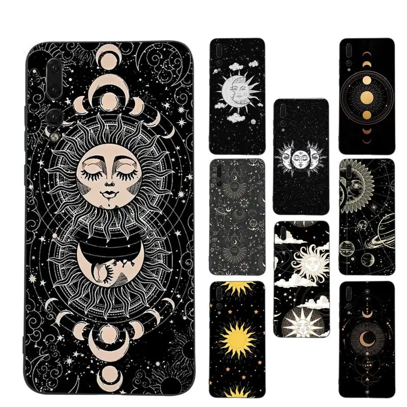 

Moon Tarot Mystery Phone Case Soft Silicone Case For Huawei P 30lite p30 20pro p40lite P30 Capa