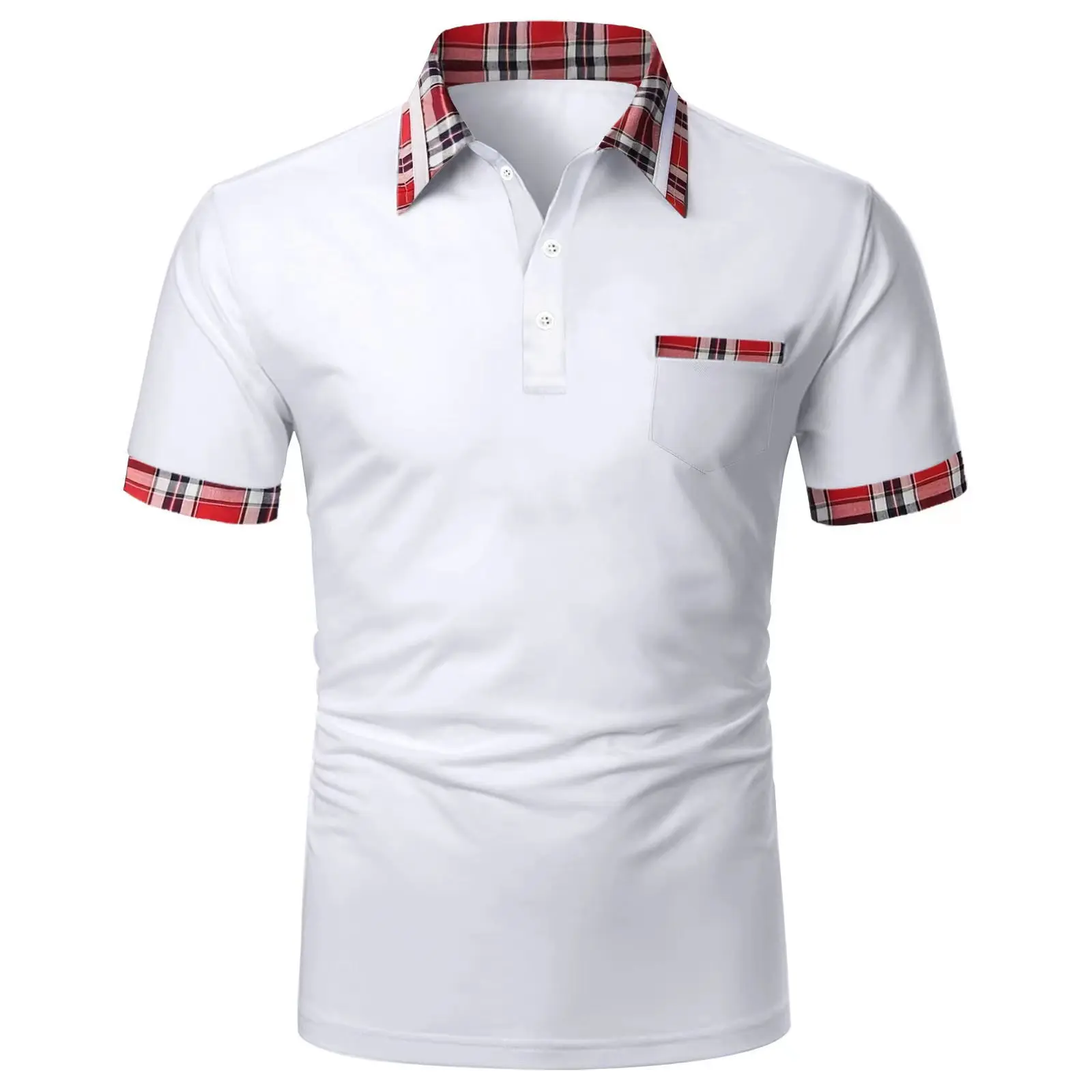 

2023 Summer New Men's Business Casual Short-Sleeved Polo Shirt Fashion Lapel T-Shirt Men's Breathable Polo Shirt Men's Clothing
