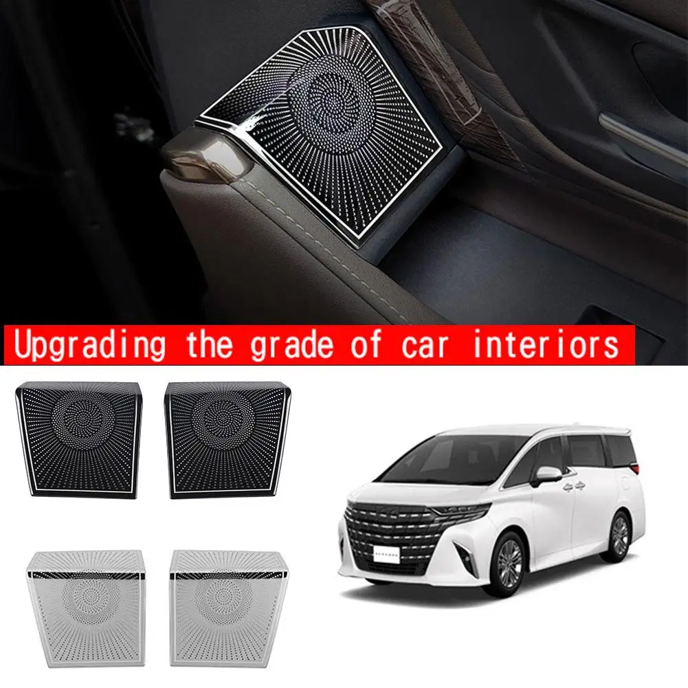 

1 Pair Stainless Steel Glass Switch Upper Panel Decoration for Toyota Alphard/Vellfire 40 Series 2023+ Auto Parts Accessory H2M8