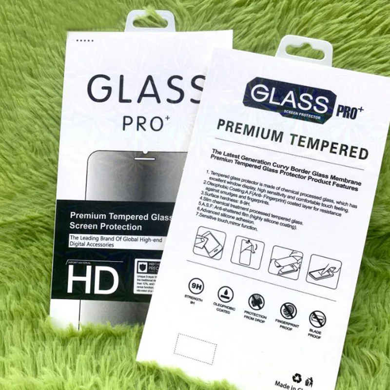 

1000pcs Empty Retail Package Paper Packaging Box for iphone 13 pro max 12 pro Samsung S22 Note20 Tempered glass