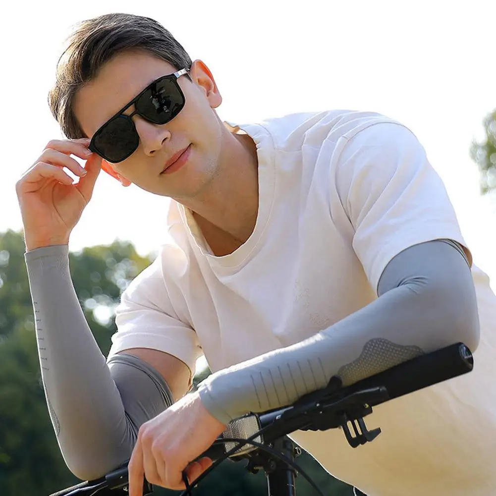 1 пара мужские эластичные рукава для защиты от солнца