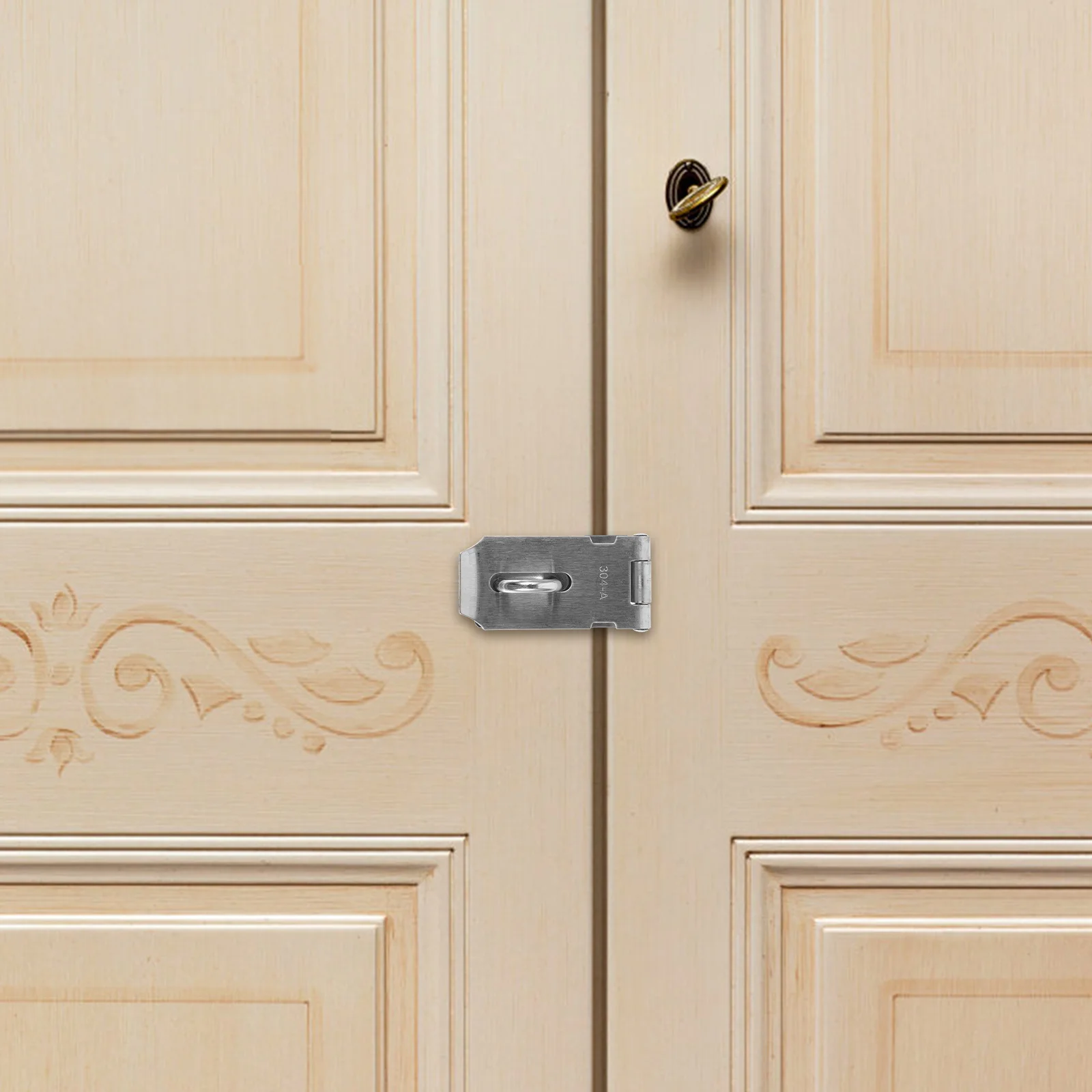 

Deadbolt Lock Shed Door Hardware Stainless Steel Hasp Latch Sliding Padlock Gate Heavy Duty
