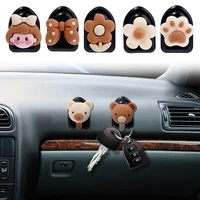 cute car hooks organizer storage self adhesive holder for usb cable headphone keychain bag invisible hanger fastener clip