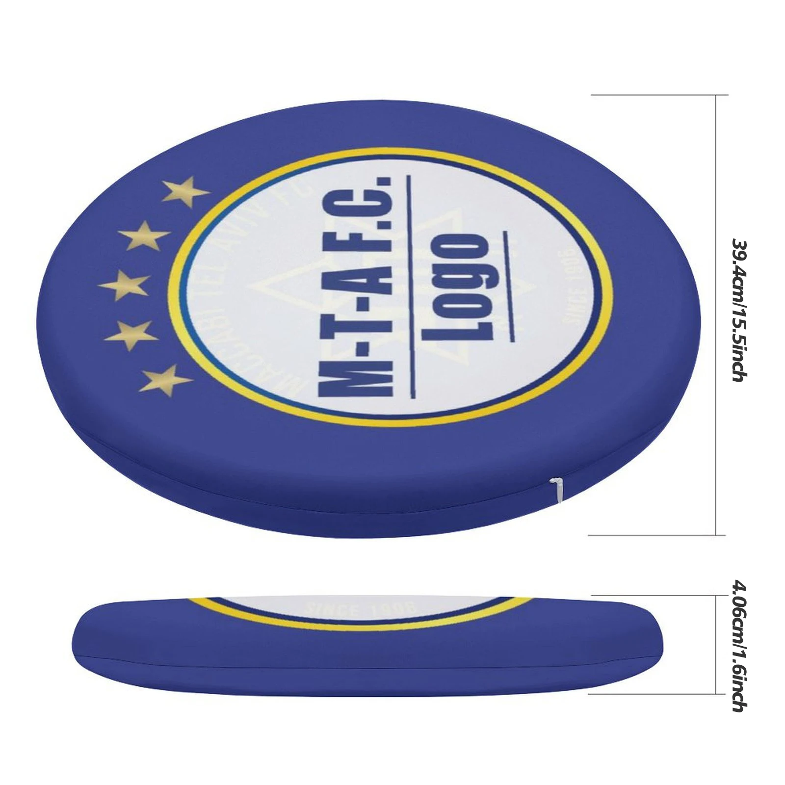 Израиль Маккаби Тель Авив Круглая подушка сиденья Медленный отскок Пена с