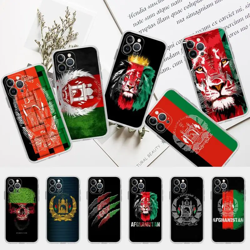 

Afghan Afghanistan Flag Phone Case for iPhone 13 12 Mini 11 14 Pro Max Xs X Xr 7 8 Plus 6 6s Se 2022 silicone Cover