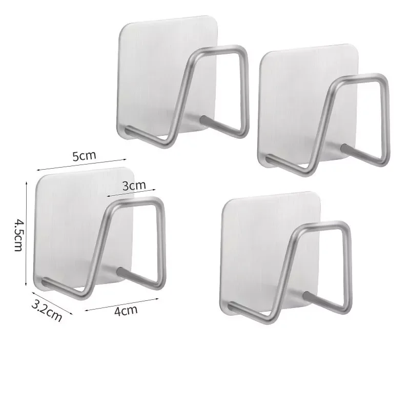 

20221PC Kitchen Adhesive Strong Wall Hanger Hook sink Sponges Holder Drain Drying Rack Storage Organizer Bathroom Suction Cup Se