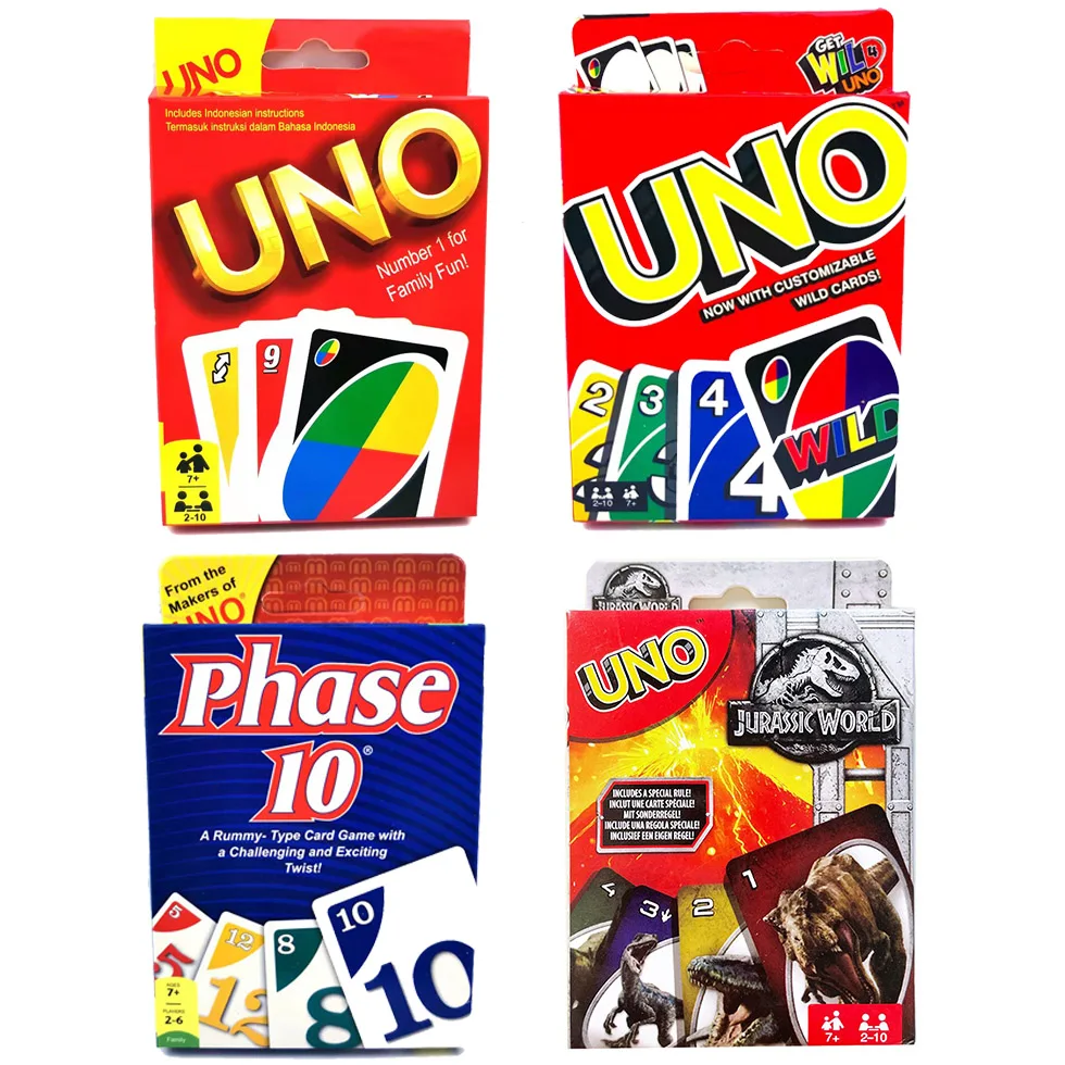 

UNO ONE FLIP! Настольные игры семейная Веселая фотография Веселые игральные карты Uno детские подарки на день рождения Подарочная коробка
