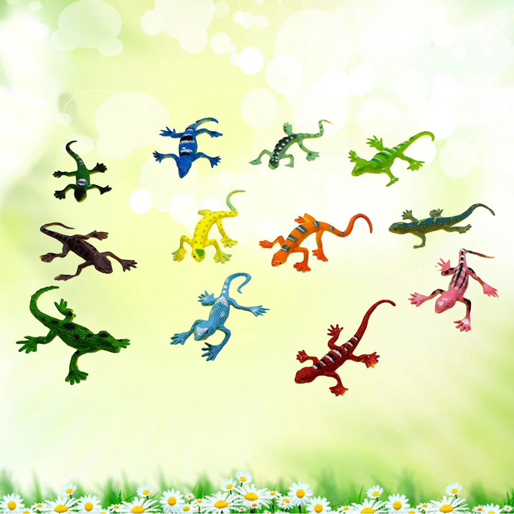 

7pcs Lizard Toy Premium Realistic Lizard Model Funny Toys Party Favors Gifts for Toddler Children Kids