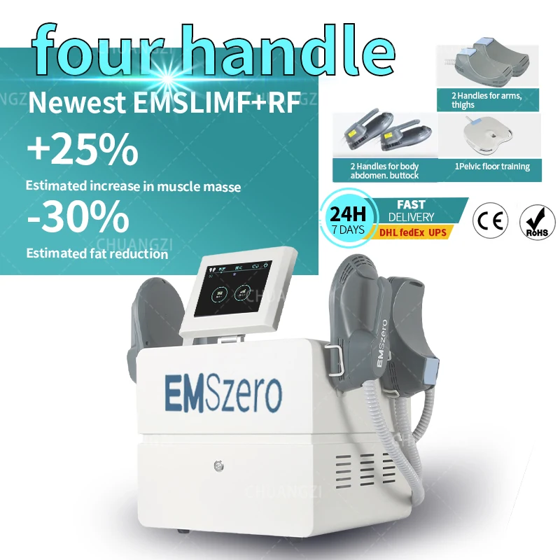 

Professional HIEMT Emslim muscle stimulator Emszero slimming machine to electromagnetic muscle trainer beauty equipment CE
