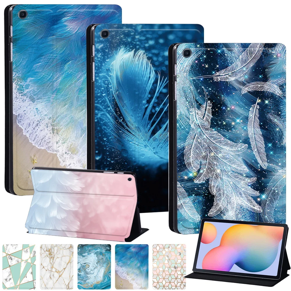 

For Samsung Galaxy Tab A8 10.5" Tab A7 Lite 8.7" S6 Lite 10.4" Flip Stand Cover Tab S4 S5e S6 10.5 Inch Tab S7 11" Tablet Case