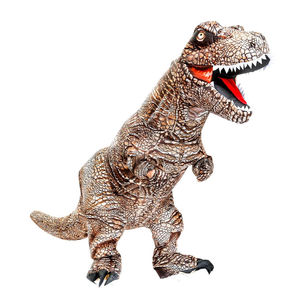 Hot T-REX Velociraptor Inflatable Dinosaur Costume Anime Purim Halloween Party Cosplay Costumes For Man Woman Fancy Dress Suit images - 6