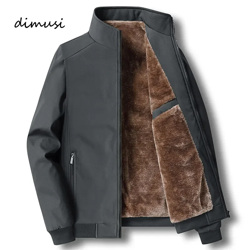 

NEW 2023 Winter Men's Warm Jackets Casual Male Outwear Loose Fleece Business Jackets New Man Zipper Windbreaker Coats Clothi