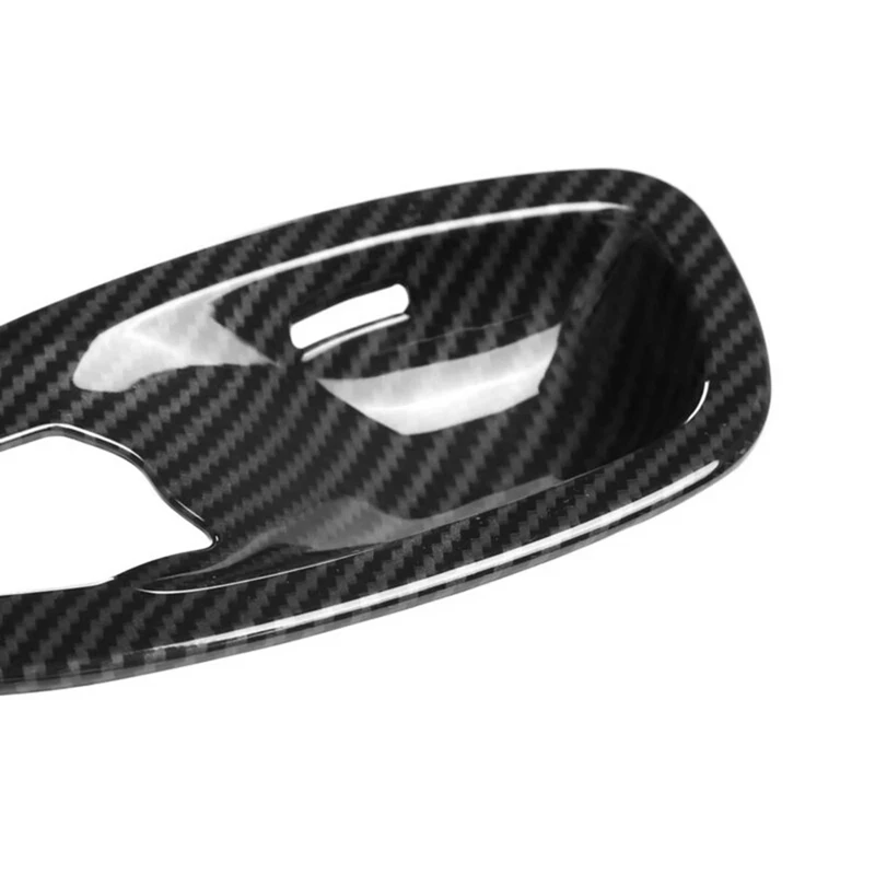 4 шт./набор декоративные накладки на дверную ручку из углеродного волокна для BMW 5