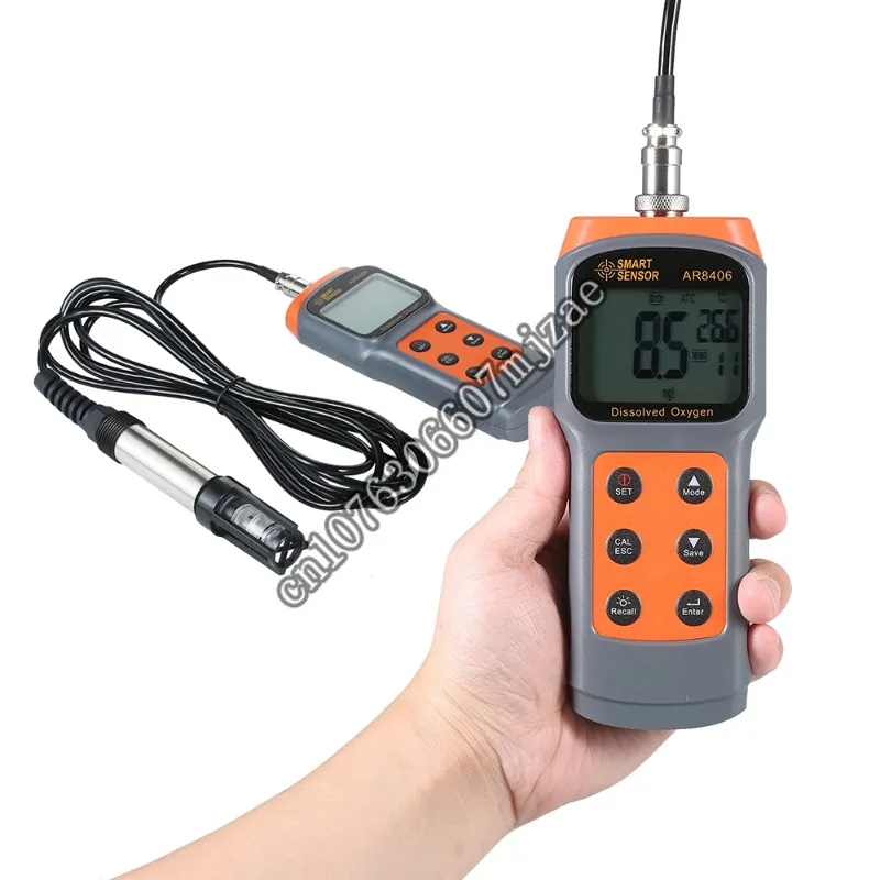 

Smart Sensor AR8406 Digital Dissolved Oxygen Meter DO Tester Water Quality Meter 0.0-30.0 mg/L (mg/L)