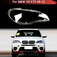 car replacement headlight shell auto lens glass headlamp lampshade lampcover transparent light cover for bmw x5 e70 2008 2013
