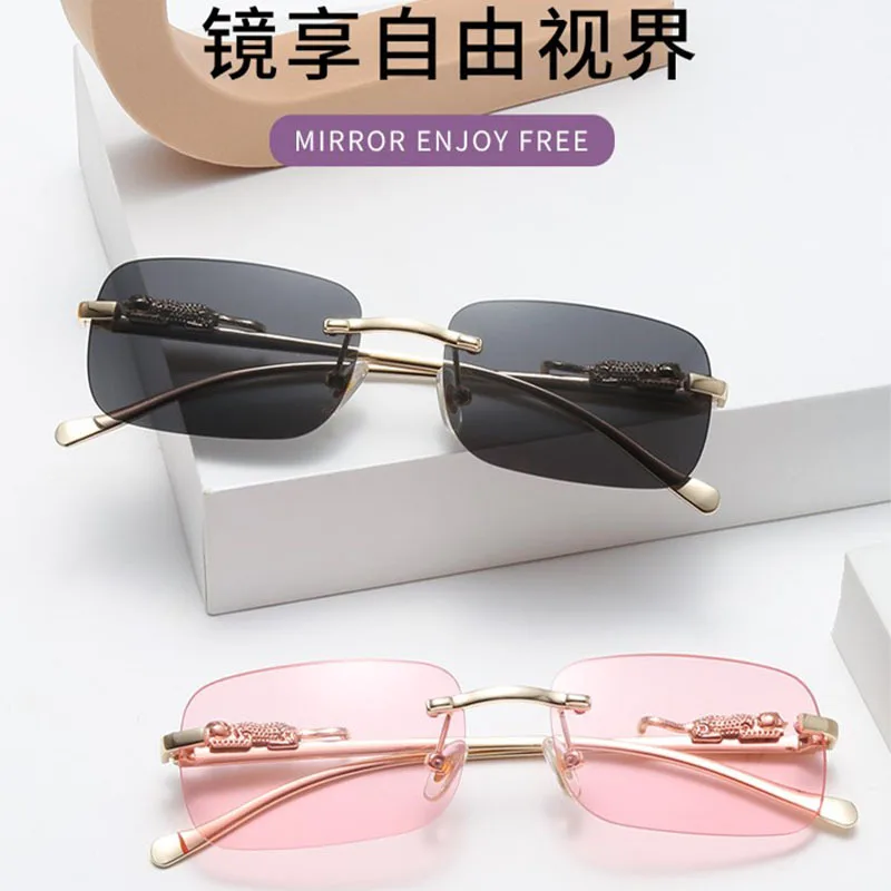 Очки солнцезащитные декоративные для мужчин и женщин цветные квадратные летние