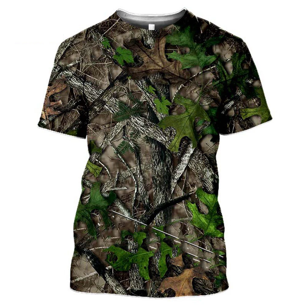 3D Print Hunter Weed Game tshirt Streetwear Men Women Fashion Camouflage T-shirt  Funny Shirts 2022