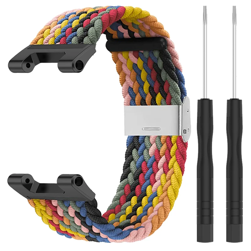 Elastic Braided Straps For Xiaomi Amazfit T-Rex Pro Trex Belt Nylon Adjustable Bracelet For Huami Amazfit T-Rex Smart Watch Band