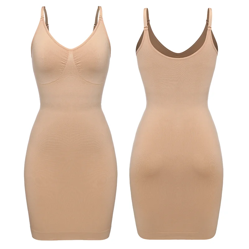 Women Slimming Full Slip Shaper MISS MOLY Sexy Deep V Neck Bodysuits Shapewear Waist Trainer Push Up Chest Underdress Shapewear