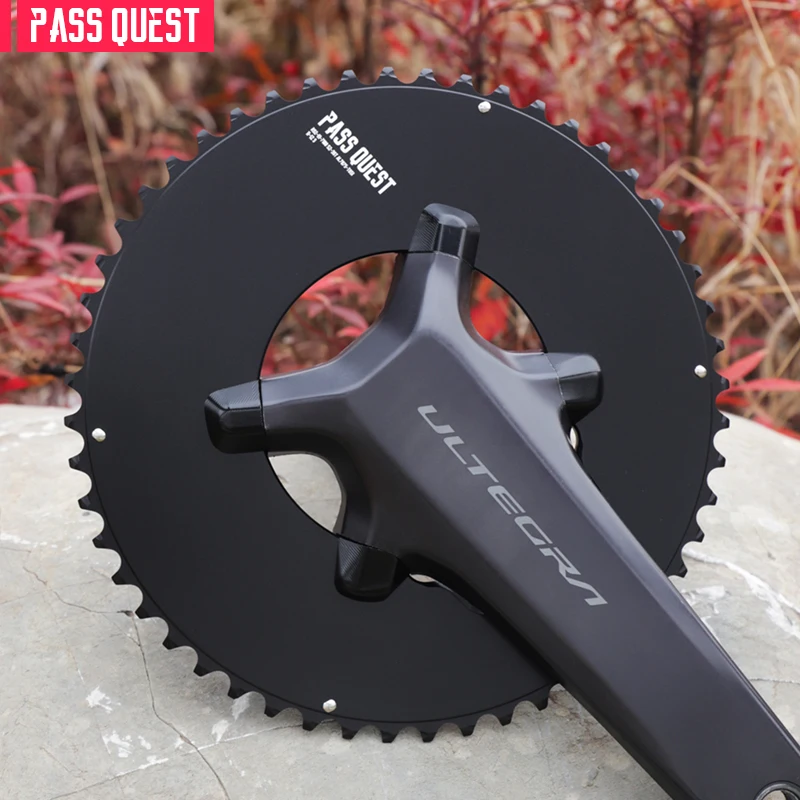 Фото Велосипедная цепная звездочка 110 BCD Crank PASS QUEST для R7100 R8100 R9200, 48-35T до 56-42T №3