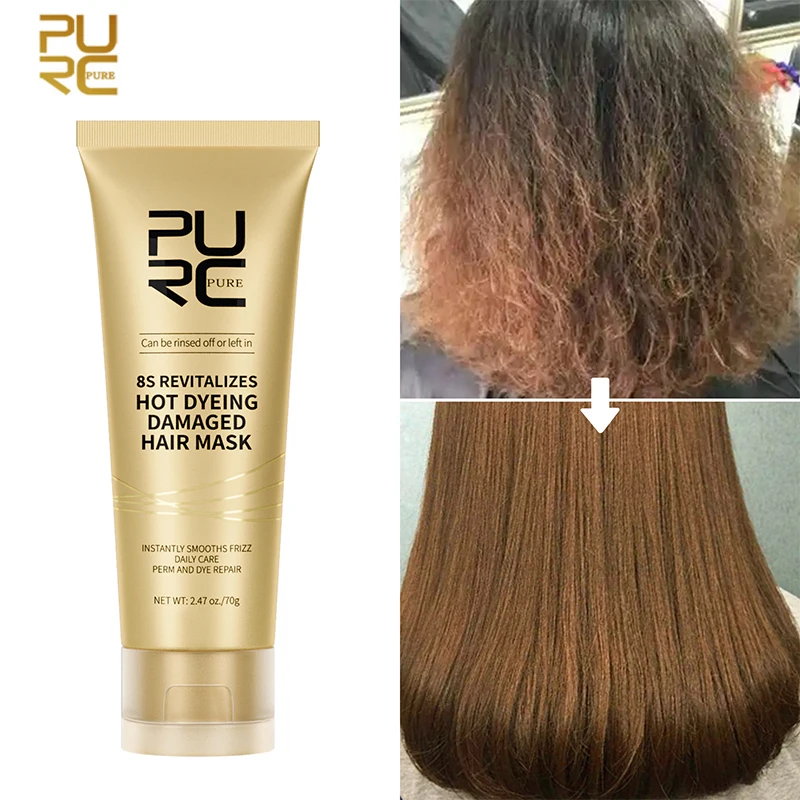 

Magic Keratin Hair Mask For Dry & Damaged Maltreated Hair Treatment Smoothing Straightenig Repair Frizz Hair Control Care 70g