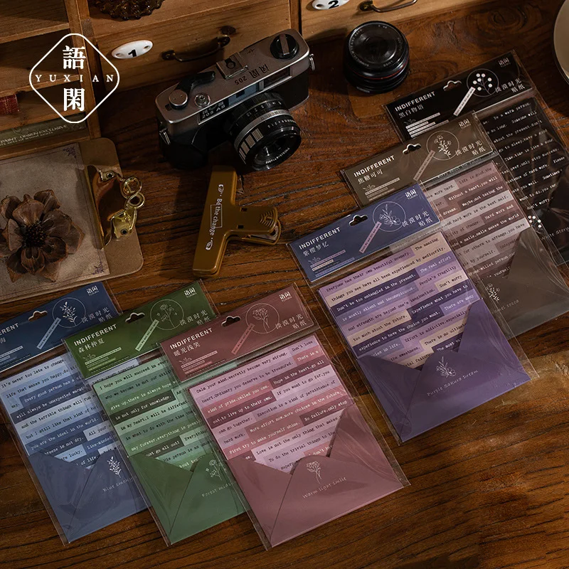 

6pcs Kawaii Stationery Stickers indifferent time Junk Journal Diary Planner Decorative Mobile Sticker Scrapbooking