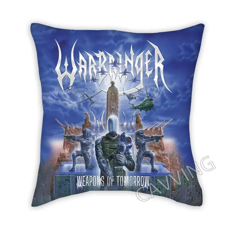 Декоративные наволочки WARBRINGER Band из полиэстера с 3D принтом, наволочки для диванных подушек, квадратные Наволочки на молнии, подарки для фанатов, домашний декор