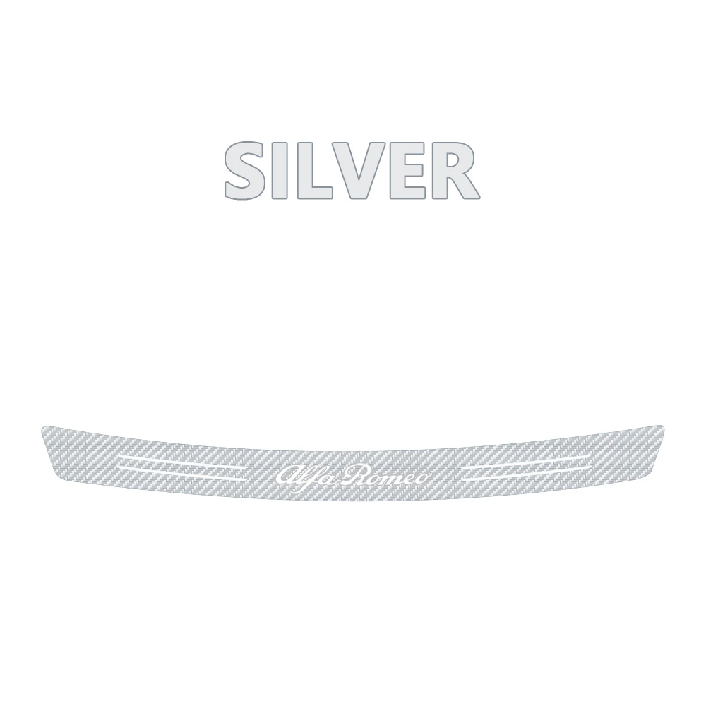 

1 шт., защитная наклейка на задний бампер багажника автомобиля, автоаксессуары из углеродного волокна для Alfa Romeo Stelvio 147 Sportiva Giulia 159 156