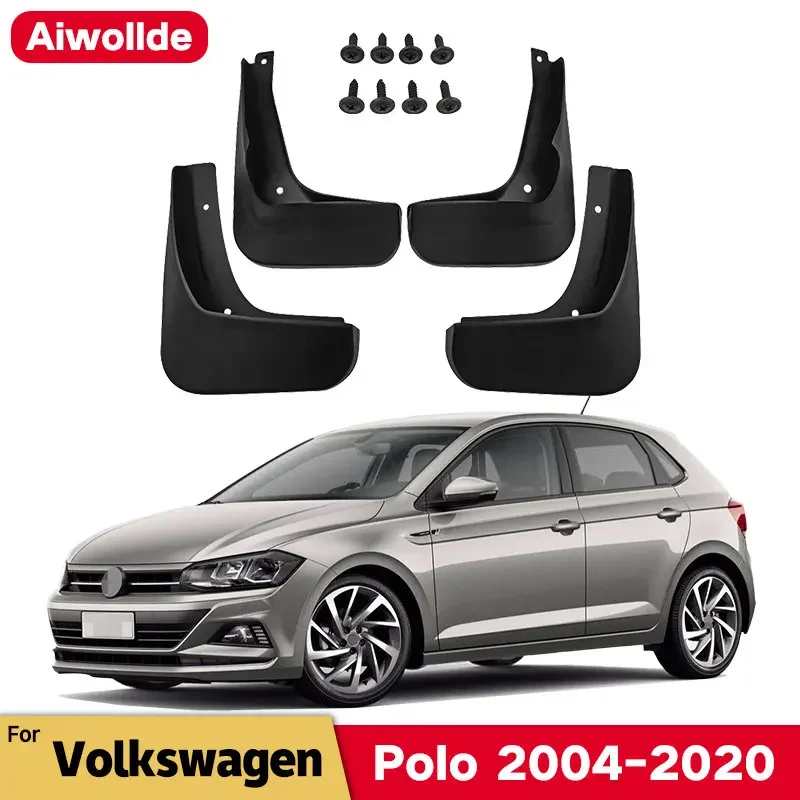 

MudFlaps For VW POLO 2004-2020 2019 Hatchback Volkswagen Mud Flaps Splash Guards Fender Front Rear Mudguards Car Accessories