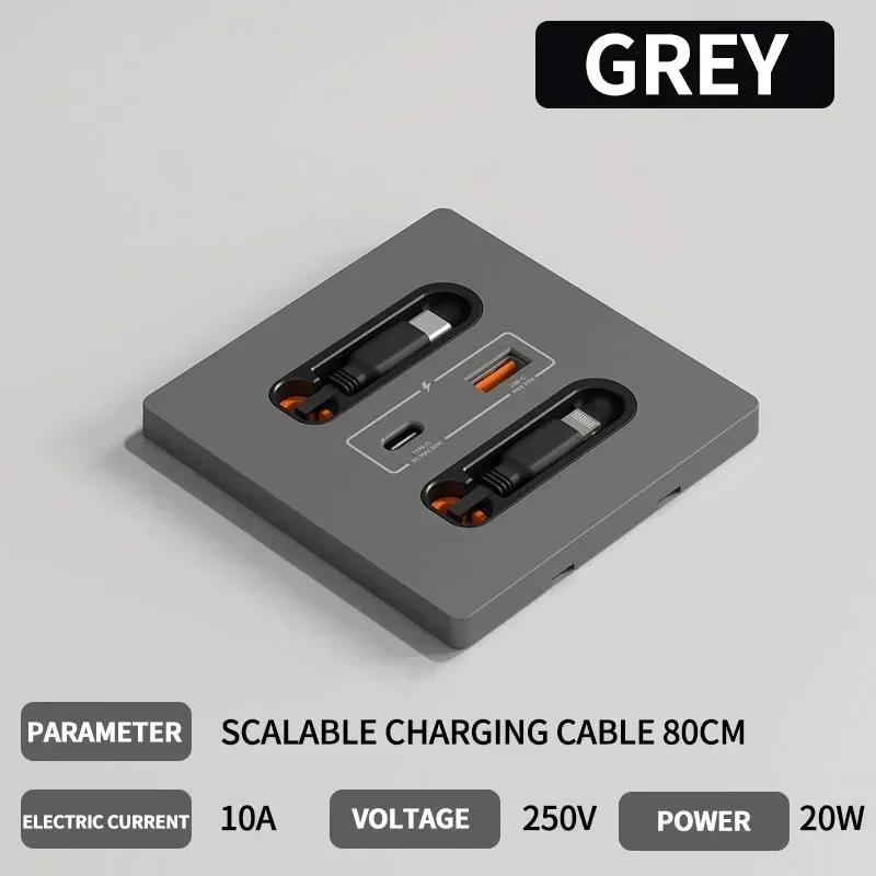 

Выдвижная розетка с двумя USB-портами