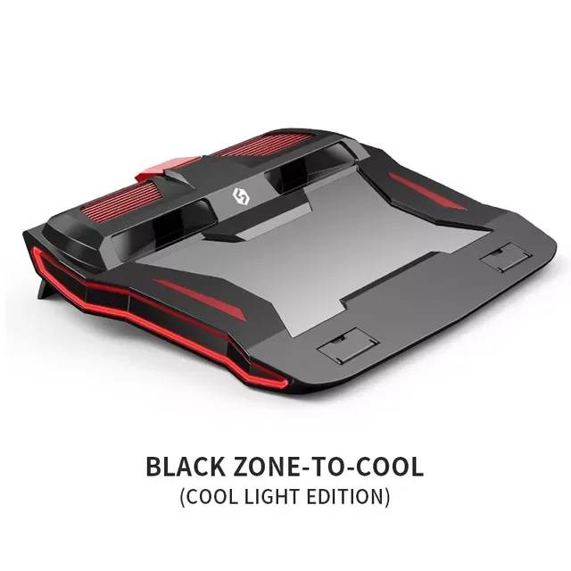 

RGB Laptop Cooler Gaming Adjustable Notebook Stand 3000 RPM Powerful Air Flow Cooling Pad Notebook Radiator Air Cooler Laptop