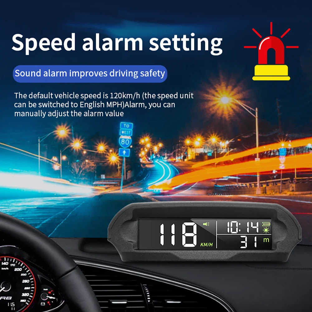 Цифровой GPS-спидометр умный измеритель скорости с Wi-Fi и солнечной батареей -