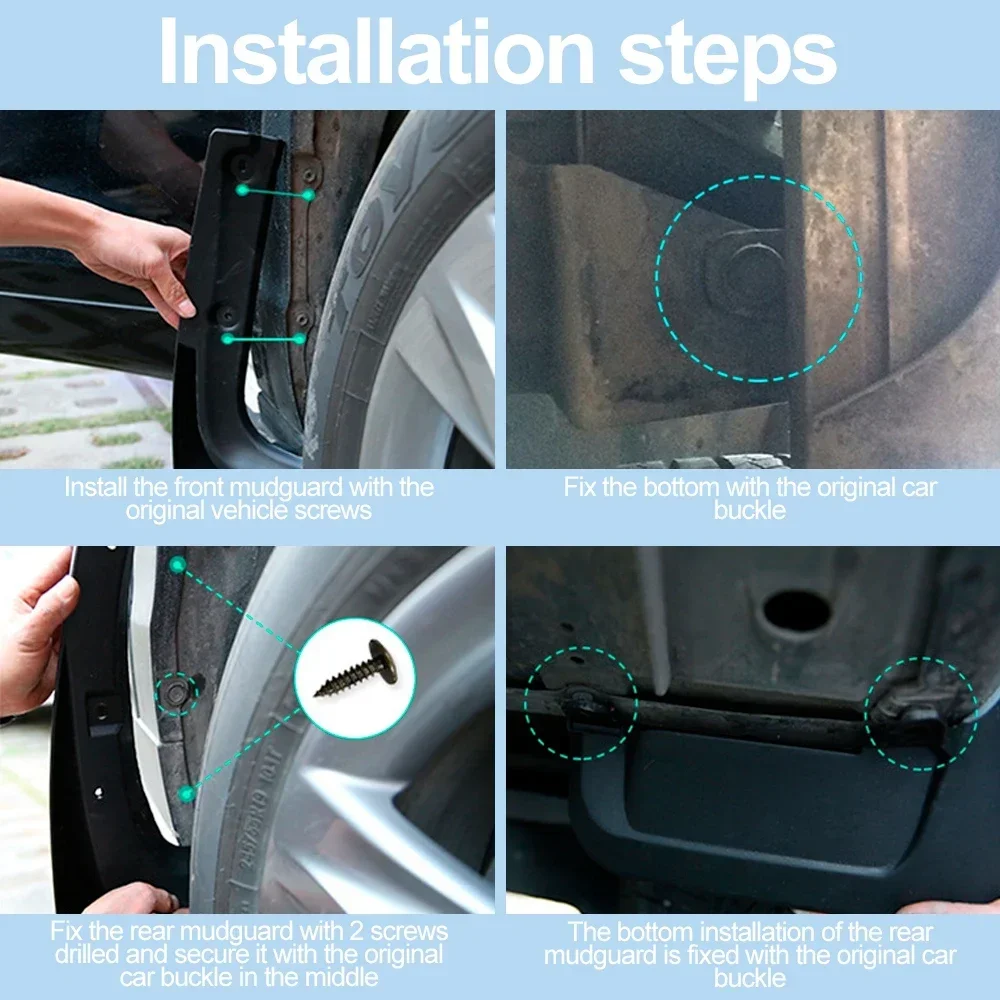 Брызговики пригодные для Tesla Cybertruck 2024 брызговики матовые крыльев внешние