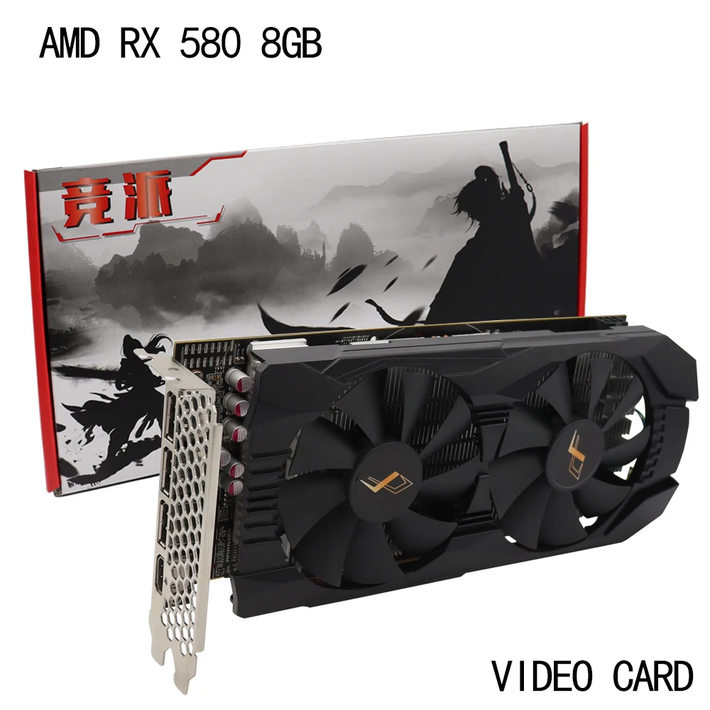 New 100% Original Video Card AMD RX 580 8GB GDDR5 256Bit Graphics Card 8GB DDR5 3xDP, HDMI rx 580 8gb